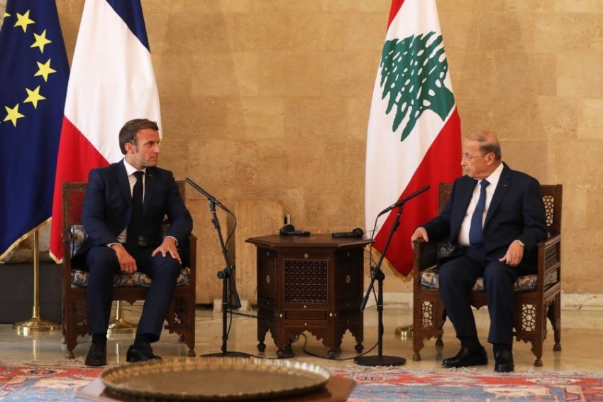 عون وماكرون يستعرضان نتائج مؤتمر باريس لدعم لبنان