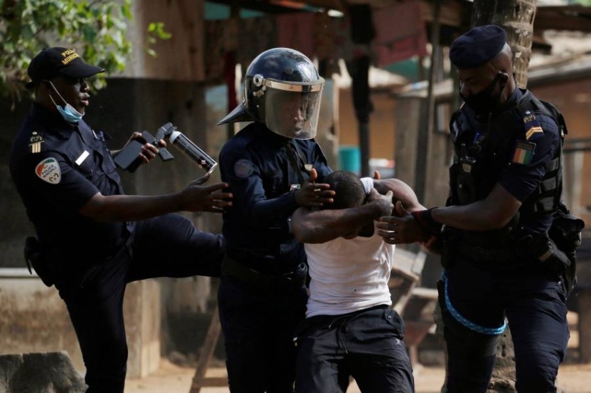 اشتباكات واعتقالات خلال احتجاجات مناهضة لترشح رئيس ساحل العاج لولاية ثالثة