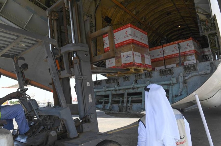 وصول طائرة ثانية ضمن جسر الهلال الأحمر الإماراتي لإغاثة السودان
