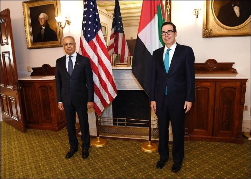 عبيد حميد الطاير ووزير الخزانة الأمريكي يبحثان تعزيز التعاون الاقتصادي بين الإمارات وأمريكا