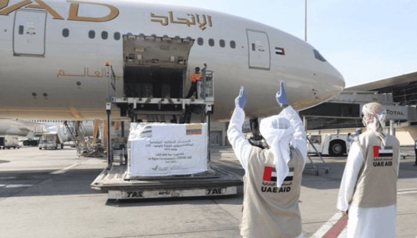 الإمارات ترسل طائرة مساعدات طبية خامسة إلى كولومبيا لدعم جهودها في مكافحة «كوفيد-19»