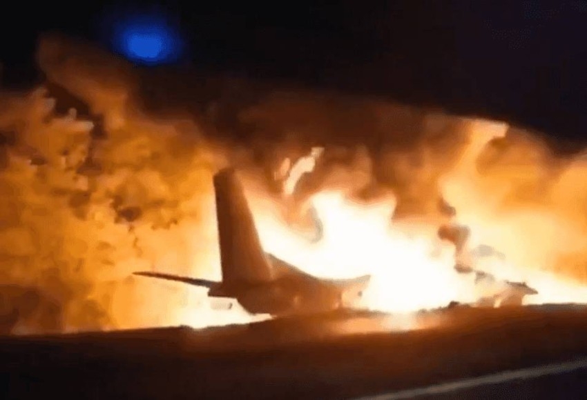 مقتل 20 شخصاً في تحطم طائرة نقل تابعة لسلاح الجو الأوكراني