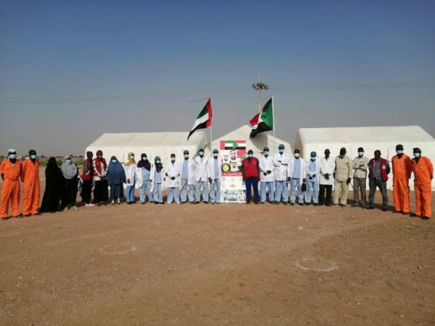 المستشفى الإماراتي السوداني الميداني يبدأ مهامه الإنسانية في ولاية نهر النيل