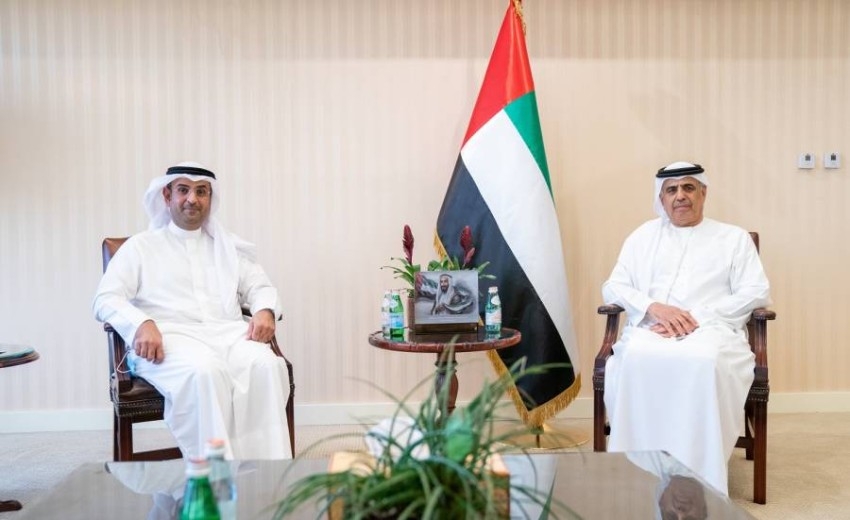 عبيد حميد الطاير يلتقي مع الأمين العام لمجلس التعاون لدول الخليج العربية