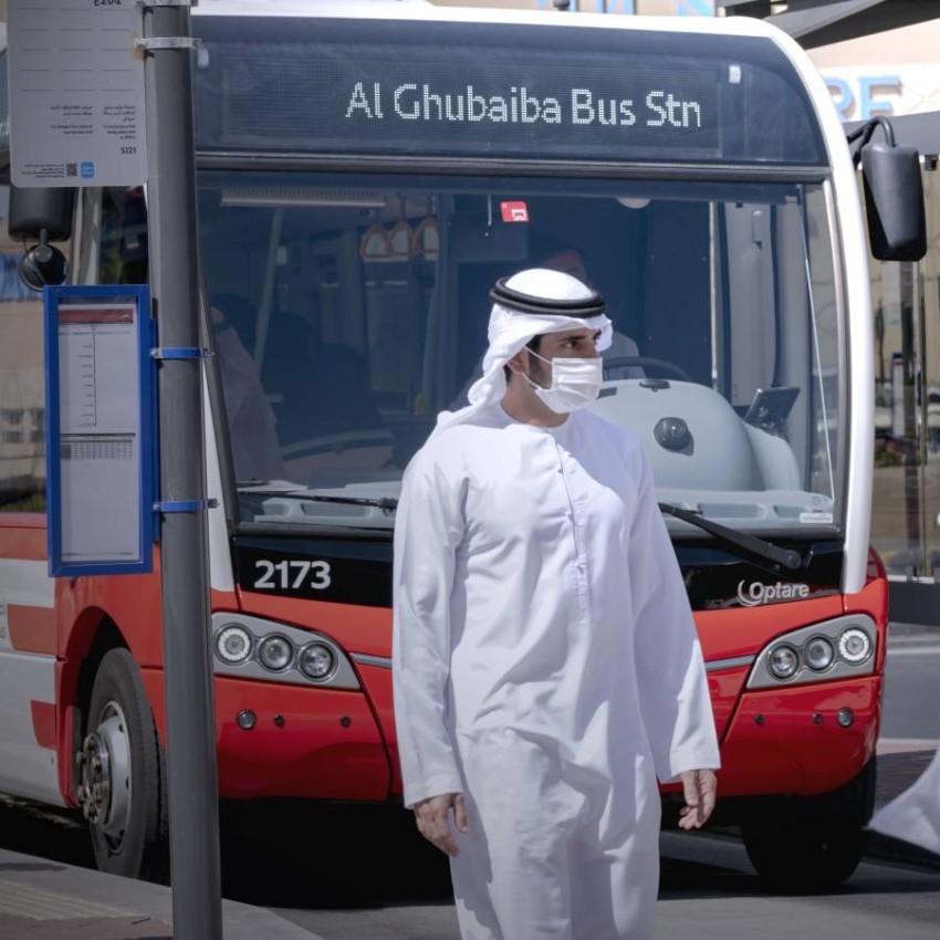 حمدان بن محمد يدشن الجيل الجديد من محطات الحافلات في الغبيبة