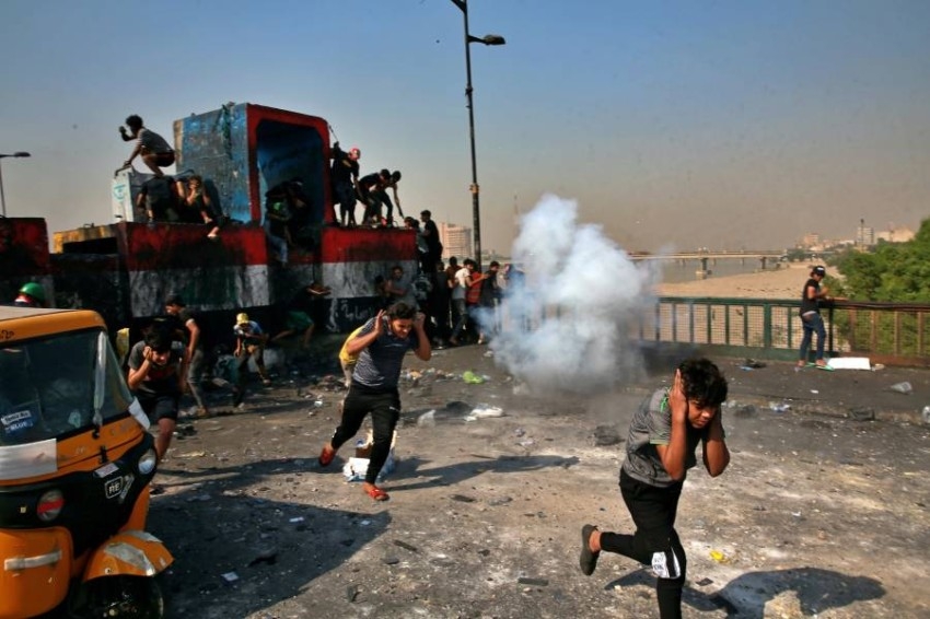 صدامات جديدة بين الشرطة ومتظاهرين في بغداد