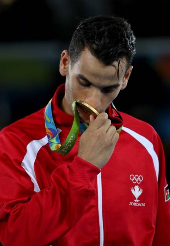إطلاق سراح البطل الأولمبي الأردني أحمد أبو غوش