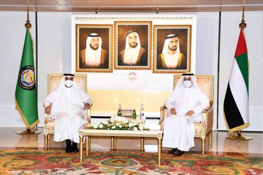 صقر غباش يستقبل أمين عام مجلس التعاون الخليجي