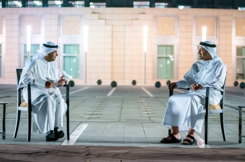 عبدالله بن زايد يستقبل أمين عام مجلس التعاون الخليجي