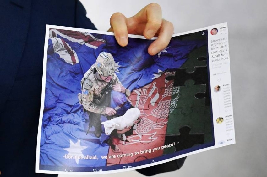 أستراليا تدين نشر الصين صورة «زائفة» لجندي يقتل طفلاً أفغانياً