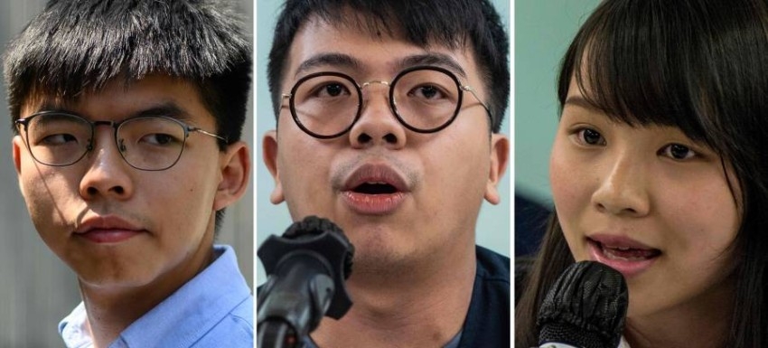 السجن للنشطاء الثلاثة المنادين بالديمقراطية في هونغ كونغ