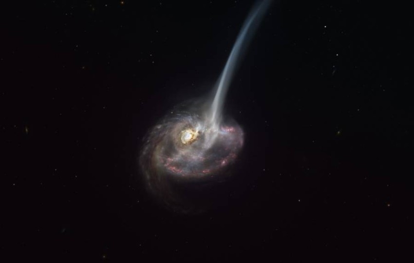 صور أولى تظهر «موت» مجرة نتيجة تسرب غاز صناعة النجوم