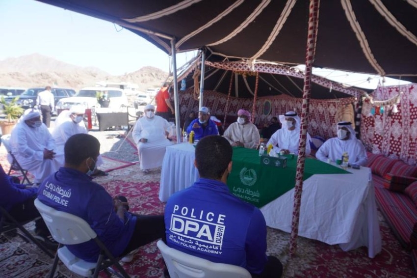 اختتام فعاليات المخيم الشتوي لطلبة أكاديمية شرطة دبي بوادي حتا هب