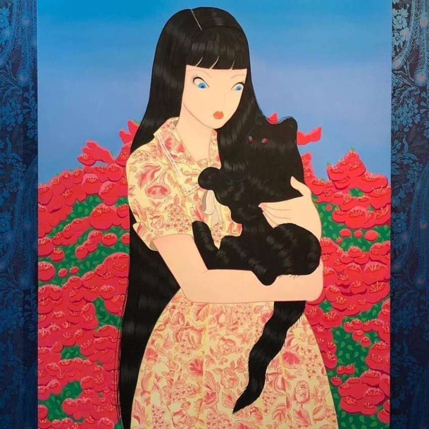 القط الشبح.. امرأة في حلم يقظة بريشة رسام كوري
