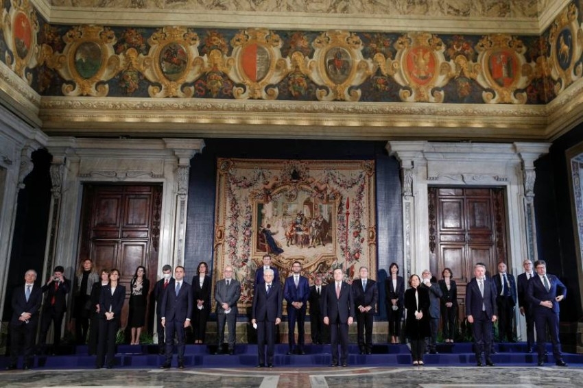 دراجي يؤدي اليمين الدستورية رئيساً لوزراء إيطاليا