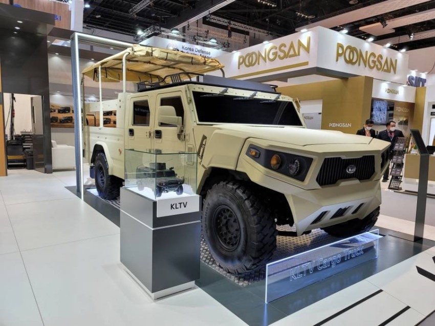 كيا موتورز تستعرض مركبات عسكرية في معرض IDEX