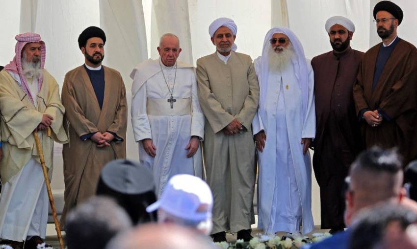 من «أور» التاريخية.. البابا يطلب الصلاة والسلام للشرق الأوسط