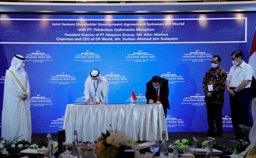 «دبي العالمية» و«كيس دي ديبو» توقعان اتفاقية طويلة الأمد لإنشاء ميناء ومنطقة لوجيستية مع «ماسبيون جروب» الإندونيسية