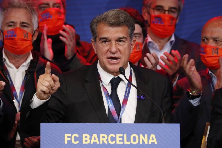 رسمياً.. لابورتا يفوز برئاسة برشلونة