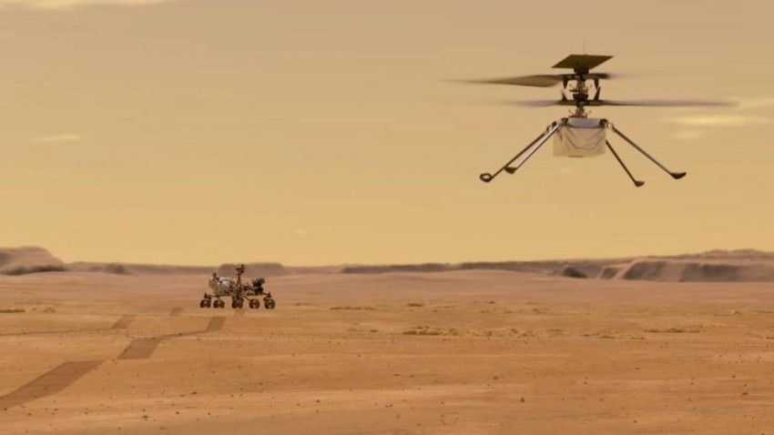 «ناسا» تجري أول محاولة لطيران مروحية في أجواء المريخ