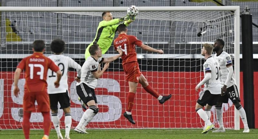 مقدونيا تباغت ألمانيا وتسقطها بثنائية في عقر دارها بتصفيات كأس العالم