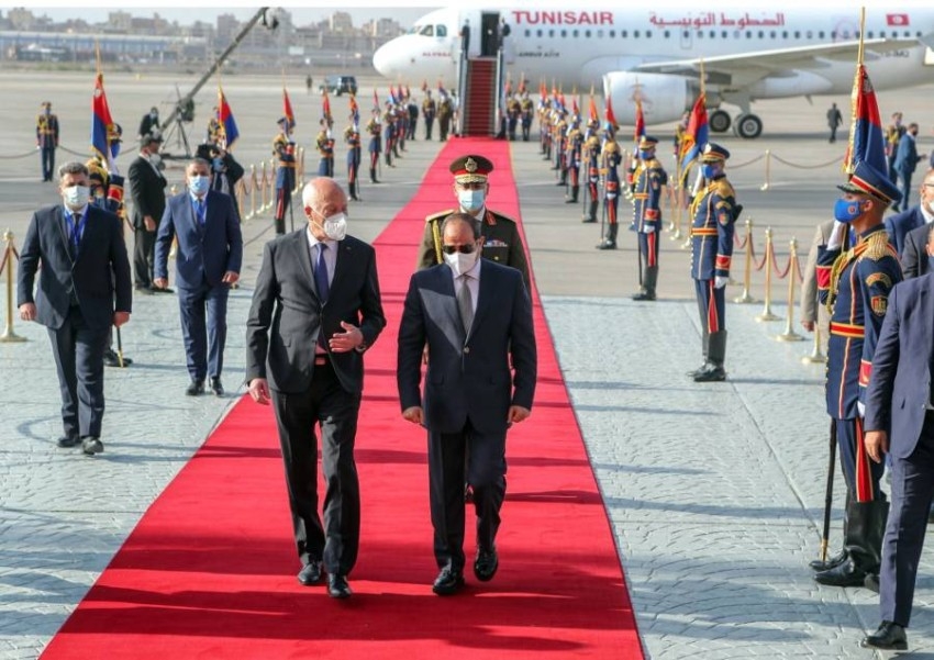 رئيسا مصر وتونس يناقشان بالقاهرة الوضع في ليبيا وسد النهضة