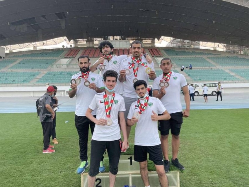 16 ميدالية لنادي الإمارات في كأس رئيس الدولة لألعاب القوى