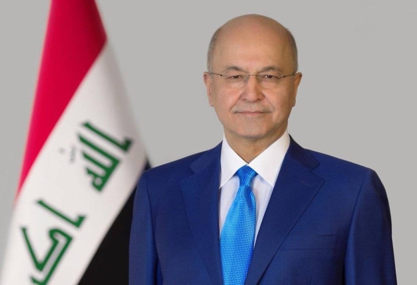 الرئيس العراقي: استهداف مطار أربيل «جريمة إرهابية مدانة»