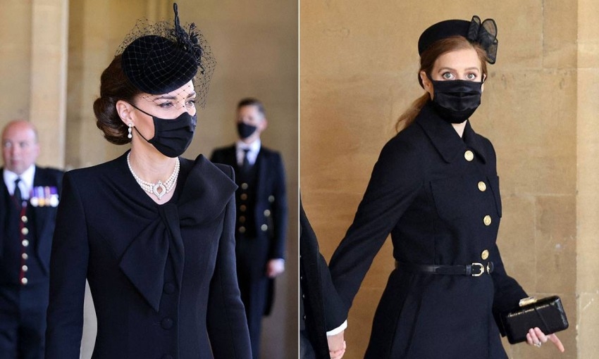 أناقة وفخامة الأسود بإطلالات سيدات البلاط الملكي في جنازة الأمير فيليب