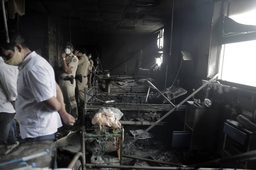 الهند.. مصرع 13 مصاباً بـ«كورونا» جراء حريق بمستشفى