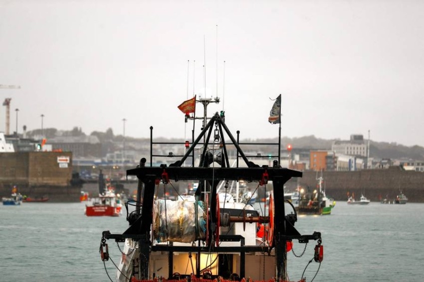 مظاهرة بحرية لـ50 قارب صيد فرنسياً في ميناء جيرسي البريطاني