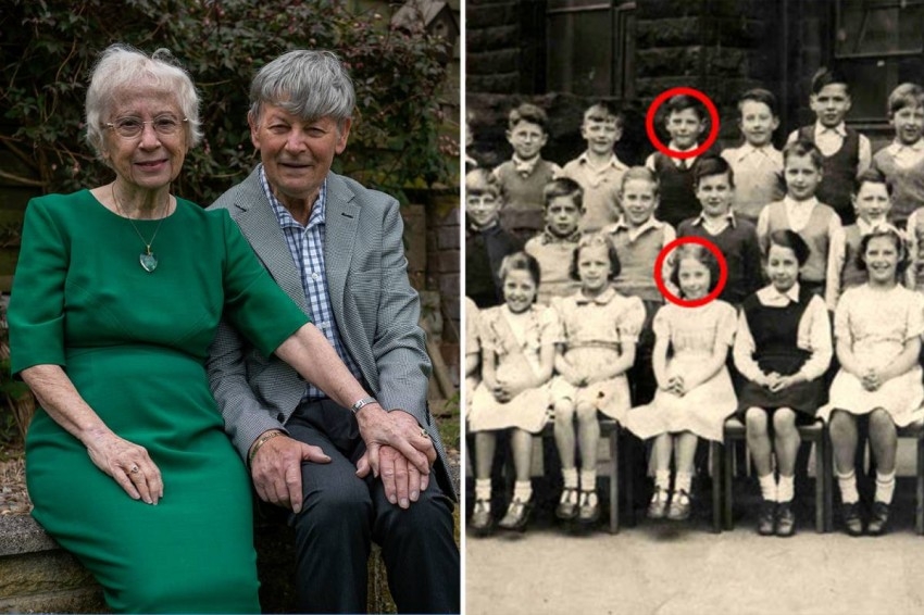بعد 75 سنة.. جدان بريطانيان يجددان حب المدرسة الابتدائية