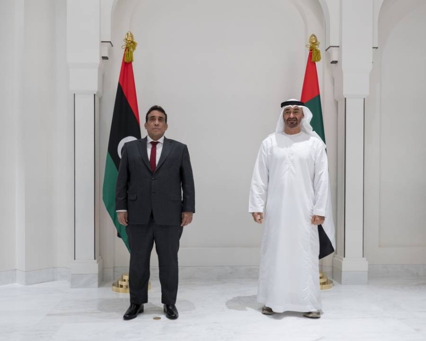 محمد بن زايد: موقف الإمارات ثابت تجاه دعم ليبيا الشقيقة