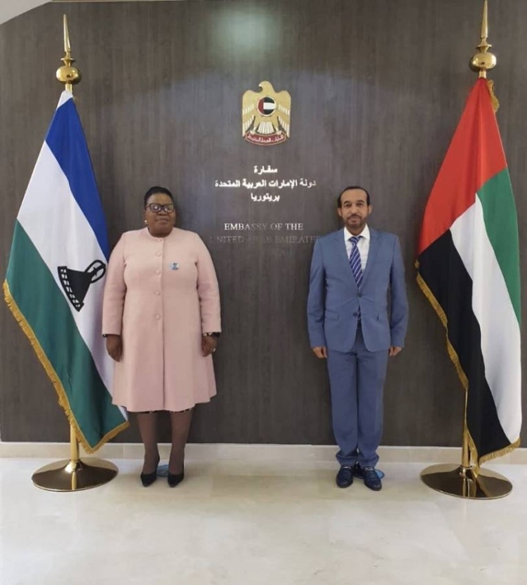 سفير الإمارات يلتقي وزيرة خارجية ليسوتو