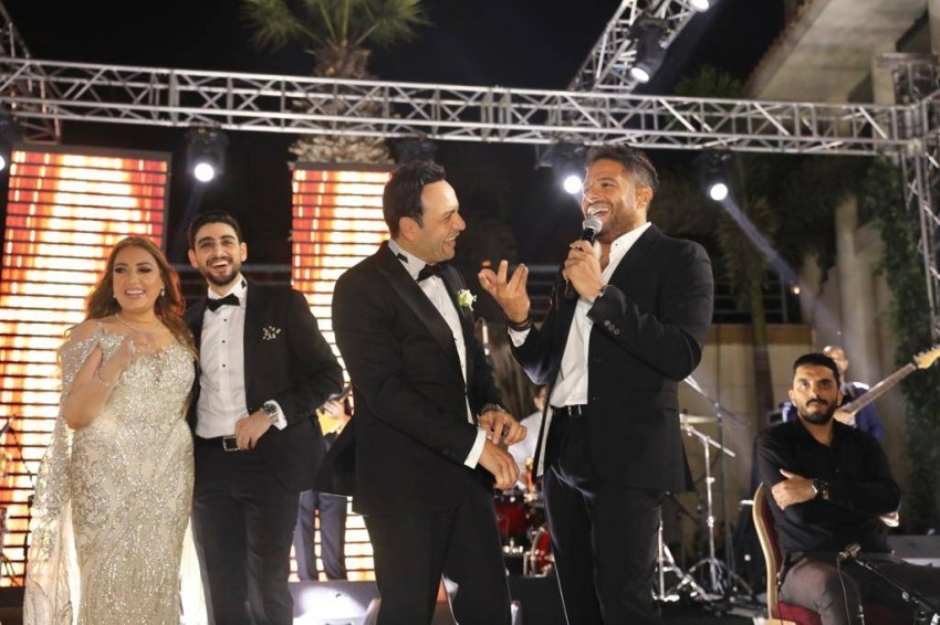 بالصور: مصطفى قمر يحتفل بزفاف نجله بحضور نجوم الفن