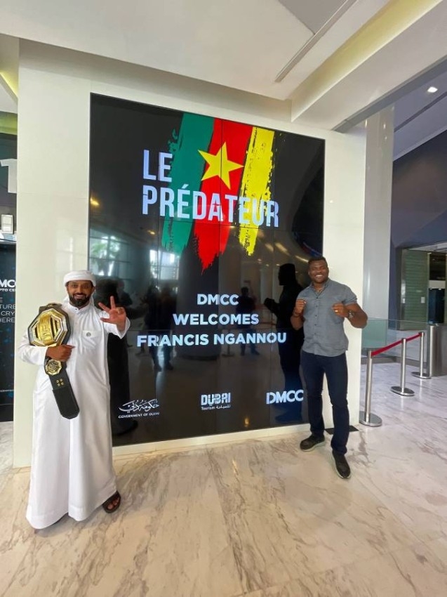 «دبي للسلع المتعددة» يستضيف بطل العالم من منظمة «يو إف سي»