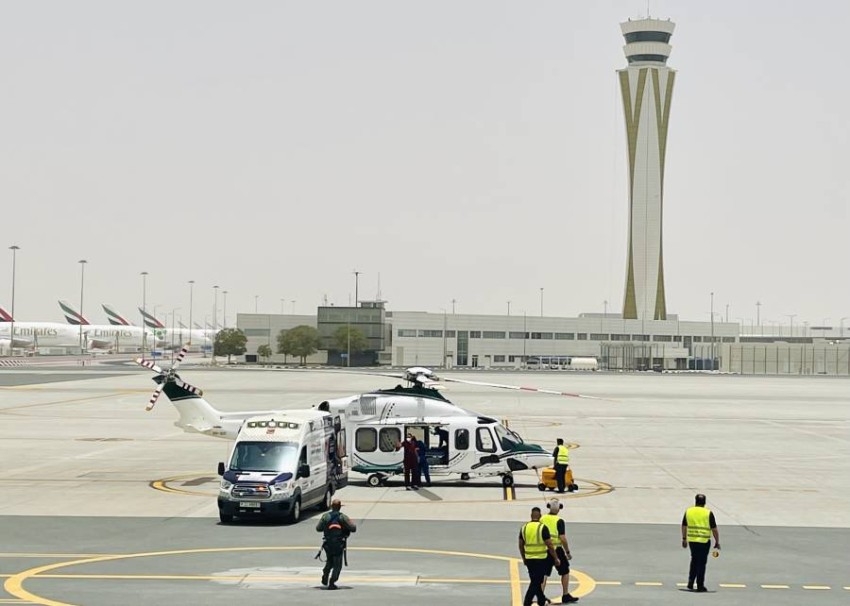 «جناح دبي الجوي» يُنفذ مهمة نقل عاجلة لمريضة إلى مستشفى راشد