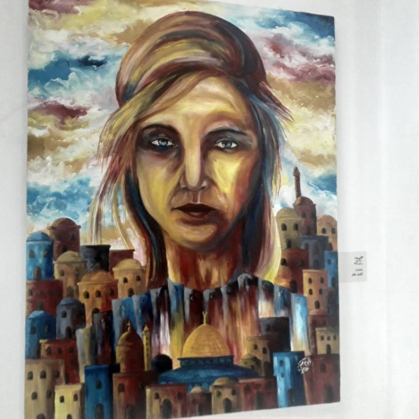 «فعل مستمر» معرض للفن التشكيلي يوجه رسائل إنسانية من غزة