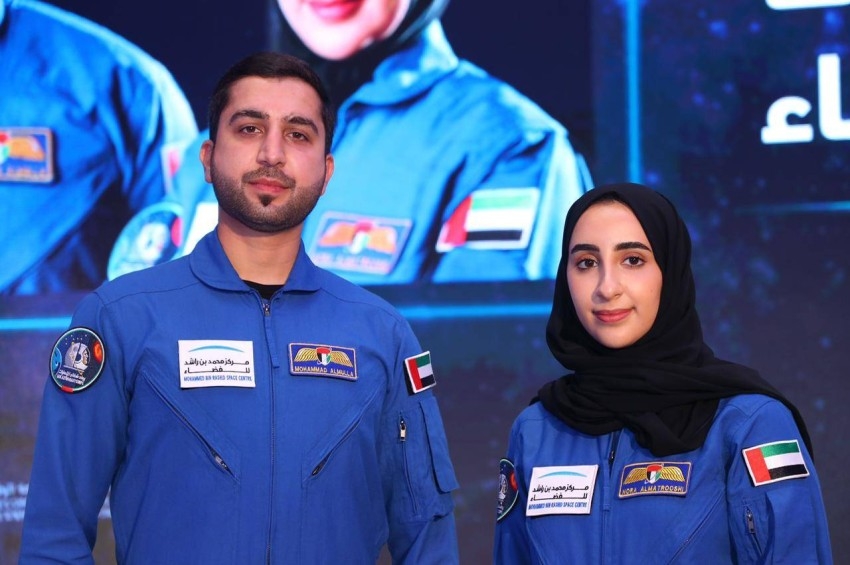 محمد الملا ونورا المطروشي يبدآن التدريب الداخلي قبل الانضمام لـ«ناسا»