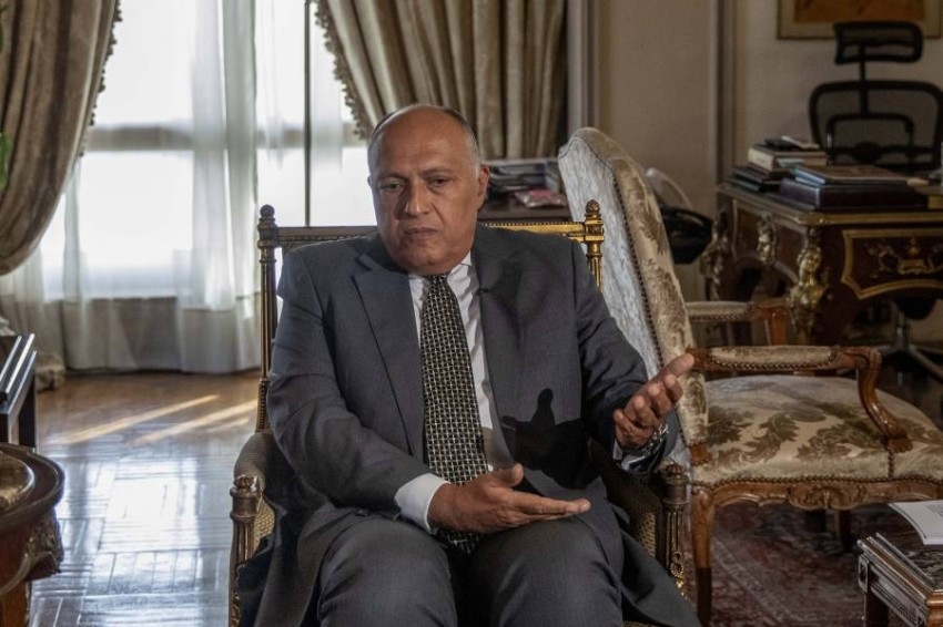 وزير الخارجية المصري يبحث في بروكسل تطورات ملف سد النهضة