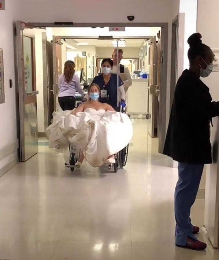 رقصة الزفاف تقود عروساً إلى المستشفى
