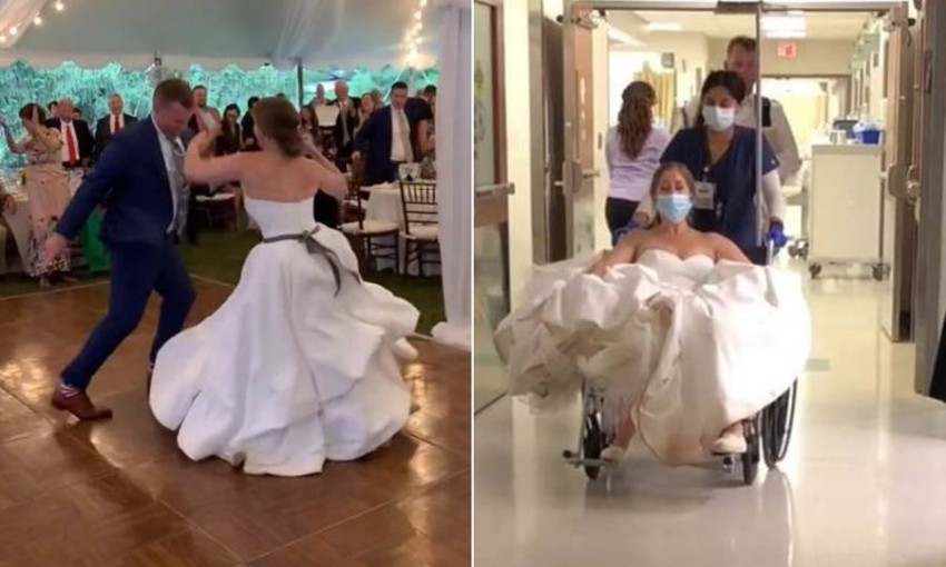 رقصة الزفاف تقود عروساً إلى المستشفى