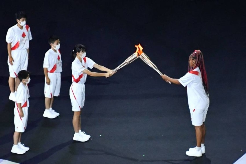 أوساكا تشعل المرجل الأولمبي في افتتاح طوكيو 2020