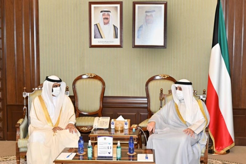 وزير الخارجية الكويتي يستقبل وفد المجلس الوطني الاتحادي