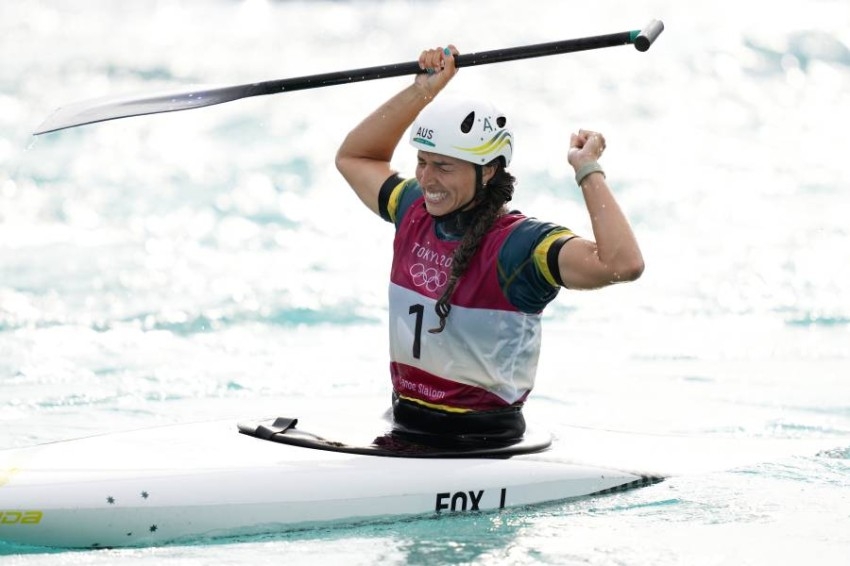 الأسترالية فوكس تتوج بسباق قوارب الكانوي المتعرج في أولمبياد طوكيو