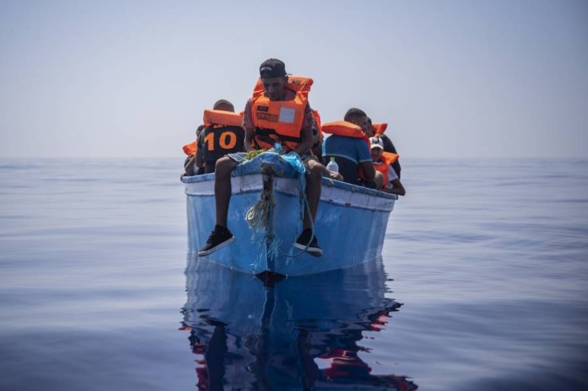 «أوبن آرمز» تنتشل 150 مهاجراً غير شرعي من مياه المتوسط