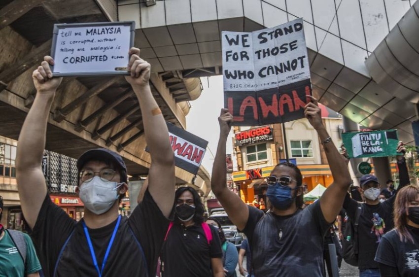 رغم إغلاق بسبب كورونا.. مظاهرة في ماليزيا تطالب باستقالة رئيس الوزراء