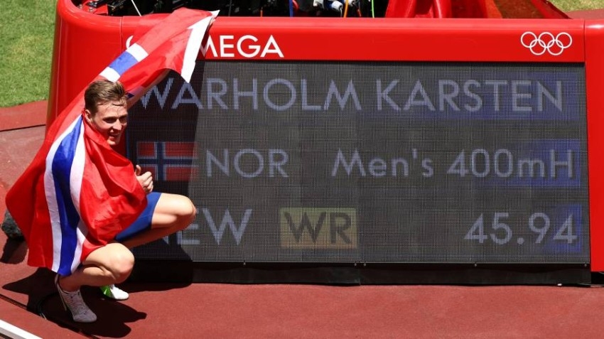 أولمبياد طوكيو- قوى: النرويجي كارستن فارهولم يحرز ذهبية 400 م حواجز محطماً الرقم العالمي