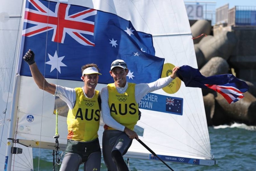تتويج أستراليا بذهبية سباق فئة 470 لزوجي الرجال ضمن منافسات الشراع 
بأولمبياد طوكيو