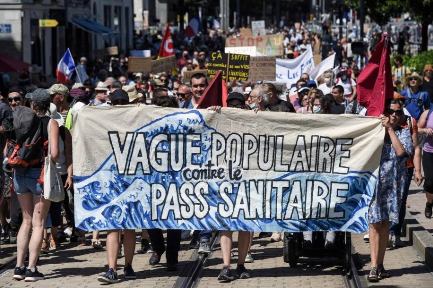 تجدد المظاهرات في فرنسا رفضاً للتدابير المشددة لمكافحة كورونا
